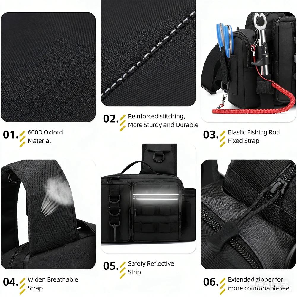 Fishing Backpack with Rod Hold - Hiking Backpack Waterproof recension och pris