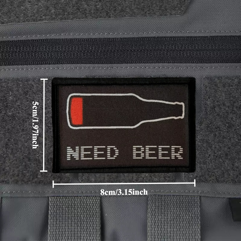 NEED BEER Printed Patch on Clo - Urban Backpack Tactical recension och pris