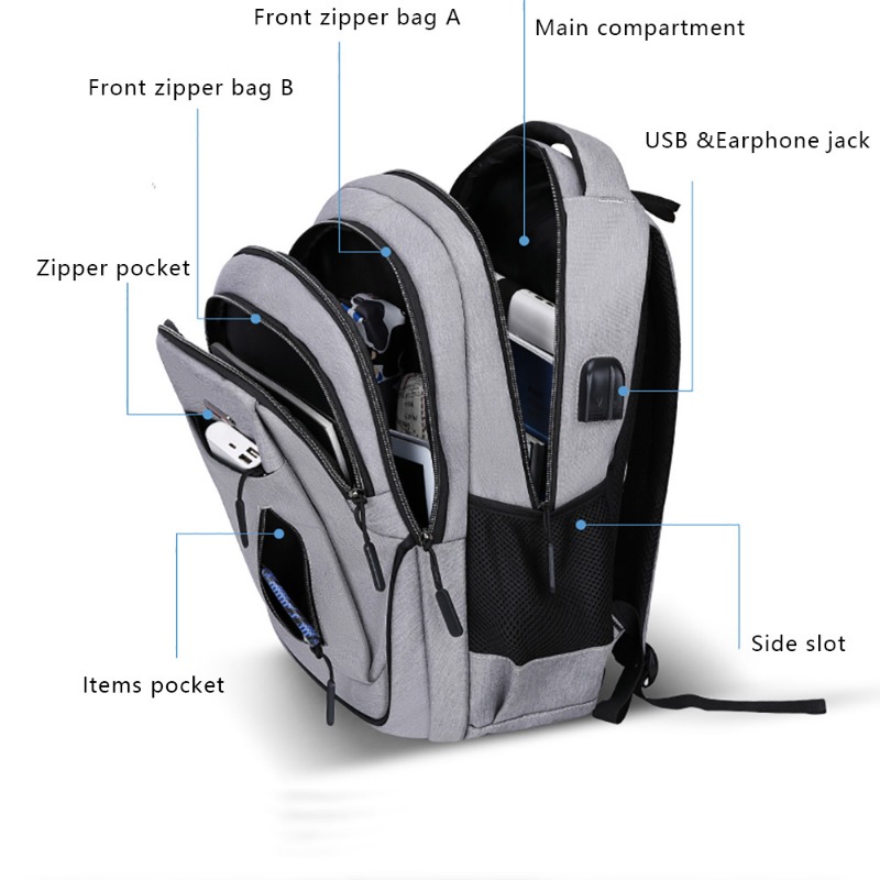 Large Capacity Backpack Men La - School Backpack Teen recension och pris