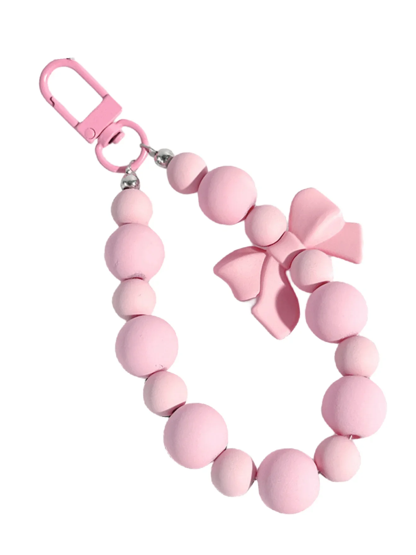 1pc Pink Pearl Bow Keychain Mo - School Backpack Teen recension och pris