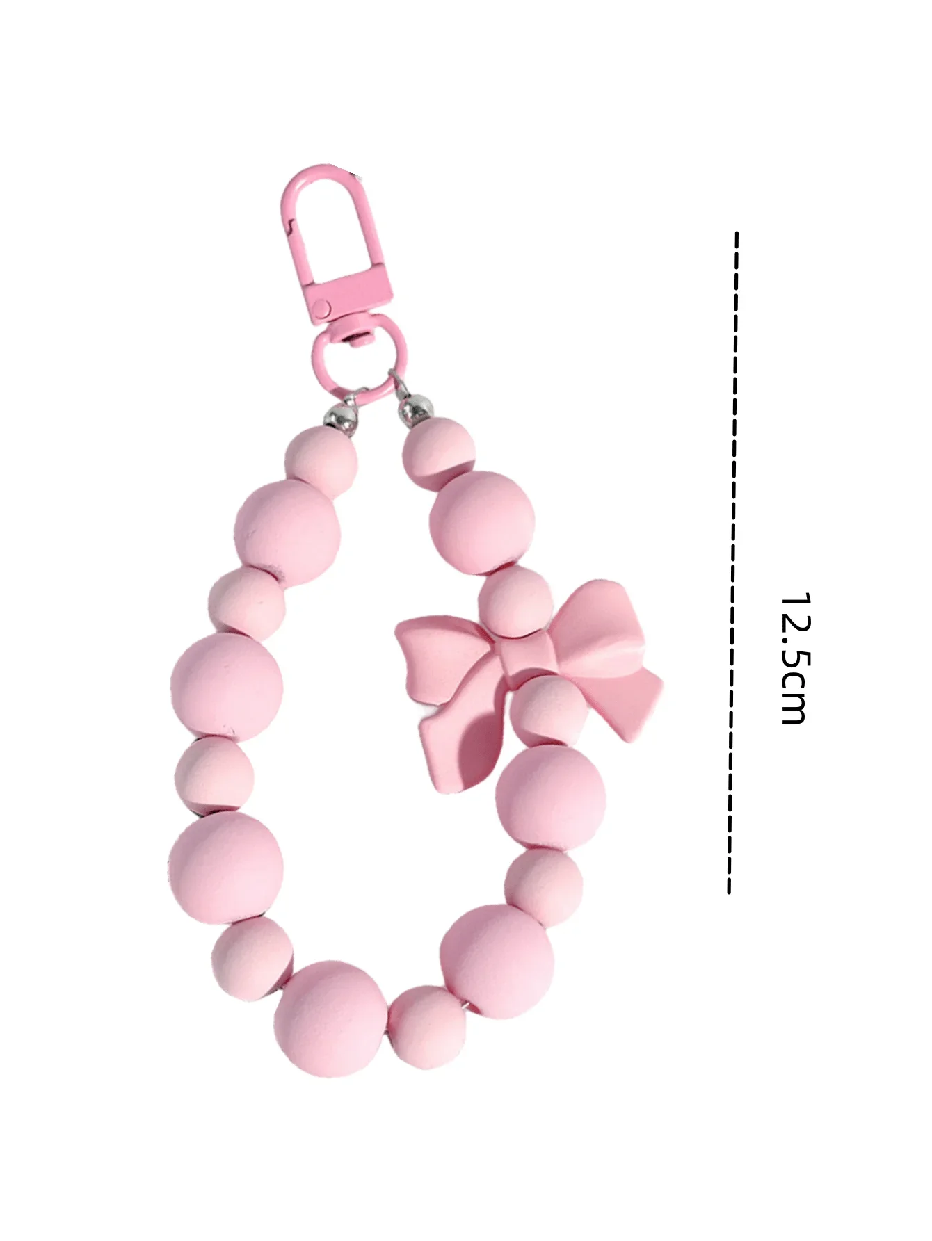 1pc Pink Pearl Bow Keychain Mo - School Backpack Teen recension och pris