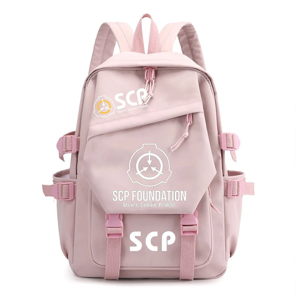 Black Blue Green White Pink, S - School Backpack Teen recension och pris