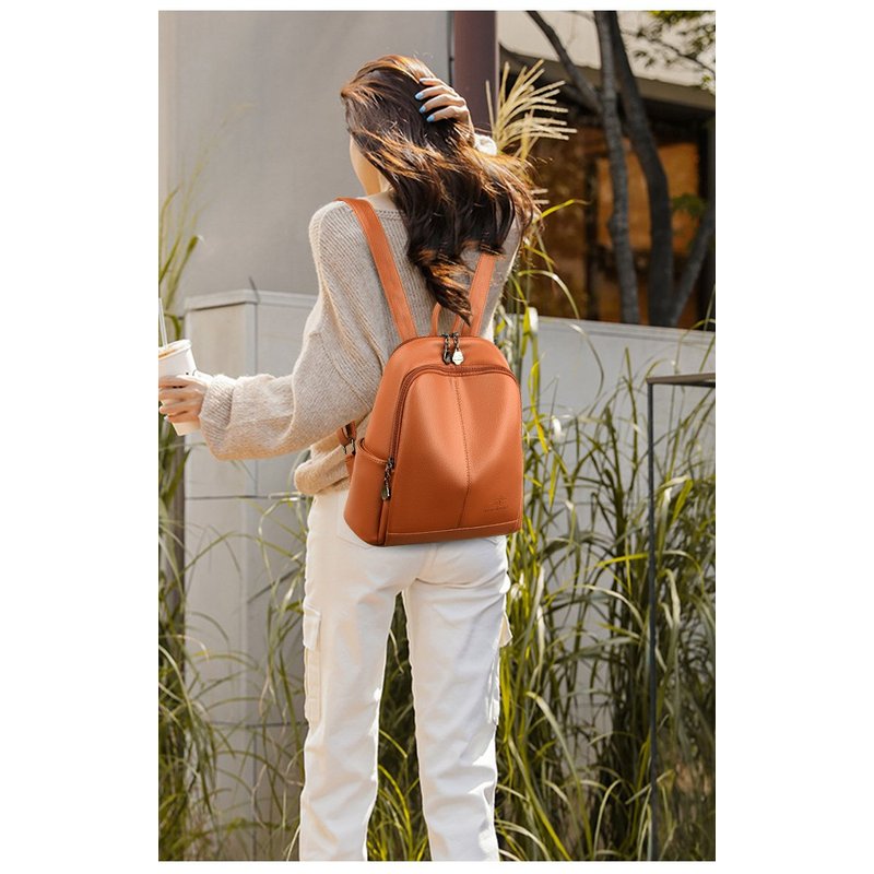 New Korean Soft pu Leather Lar - Travel Backpack Anti Theft recension och pris