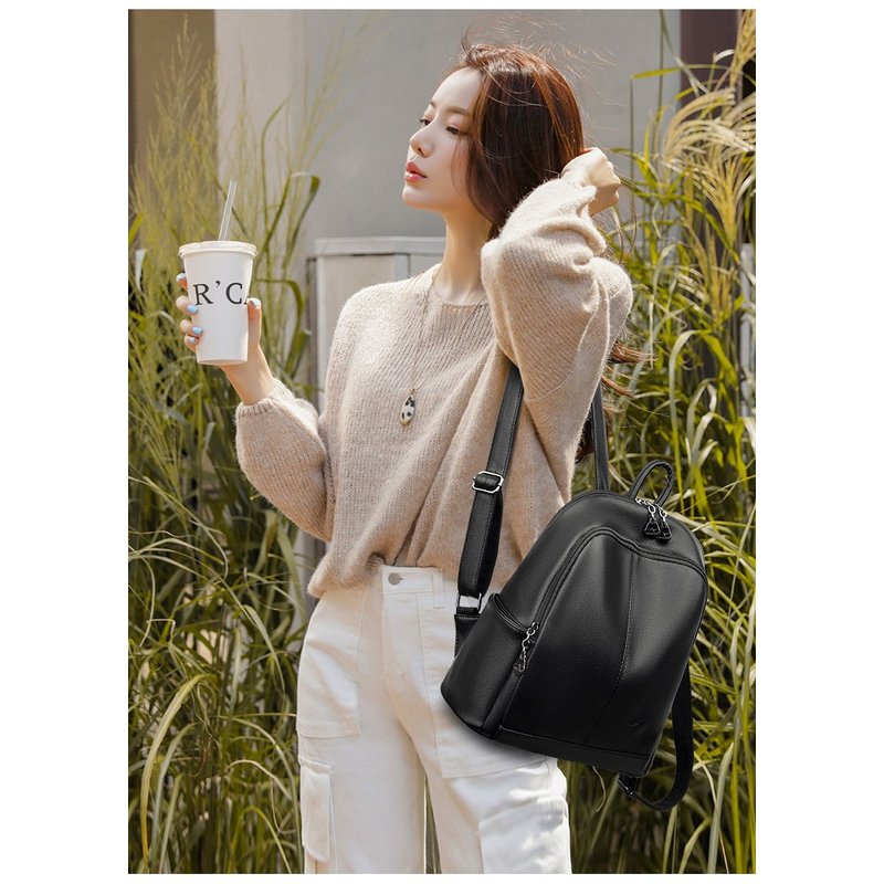 New Korean Soft pu Leather Lar - Travel Backpack Anti Theft recension och pris